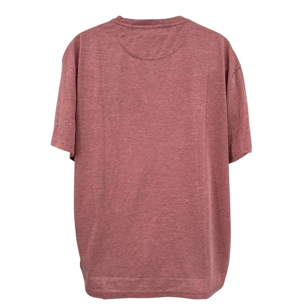 Jachs Short Sleeve Henley Shirt‎ Washed Red Signature Soft Touch Men's 3XL NWT